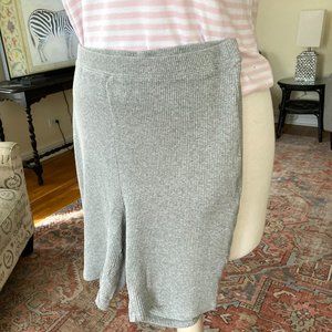 💗🤍💗 Women's Plus Size 18 / 20 Eloquii Gray Cotton Ribbed Bike Shorts